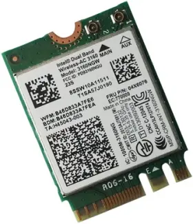 04X6076 Lenovo / IBM Intel Wireless-AC 3160NGW NGFF WiFi Card (image for) 04X6076 Lenovo / IBM Intel Wireless-AC 3160NGW NGFF WiFi Card