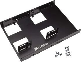 CSSD-BRKT2 Corsair Black Dual SSD Mounting Bracket 3.5Inch (image for) CSSD-BRKT2 Corsair Black Dual SSD Mounting Bracket 3.5Inch
