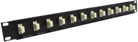Generic 12-Port LC Multimode 1U (19in) Fiber Patch Panel (image for) Generic 12-Port LC Multimode 1U (19in) Fiber Patch Panel
