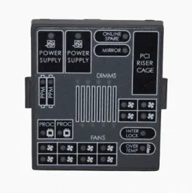 408792-001 HP Systems Insight Display panel - With cover (image for) 408792-001 HP Systems Insight Display panel - With cover