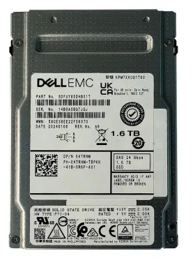 KPM7XVUG1T60 Dell/Kioxia 1.6TB 2.5in 24Gbps Mixed Use SAS SSD (image for) KPM7XVUG1T60 Dell/Kioxia 1.6TB 2.5in 24Gbps Mixed Use SAS SSD