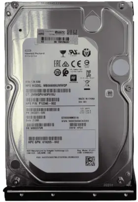 P12346-001 HPE Midline 6TB 7200RPM SAS 6Gbps 64MB Cache 3.5in Hard Drive (image for) P12346-001 HPE Midline 6TB 7200RPM SAS 6Gbps 64MB Cache 3.5in Hard Drive