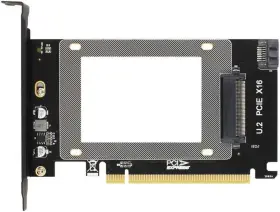 PCI-E X16 Generic PCI-E to U.2 Riser 3.0 X16 (SFF-8639) Adapter (image for) PCI-E X16 Generic PCI-E to U.2 Riser 3.0 X16 (SFF-8639) Adapter