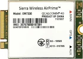 Qualcomm E7330 4G-LTE M.2 PCIe Module with GPS+Glonass (image for) Qualcomm E7330 4G-LTE M.2 PCIe Module with GPS+Glonass