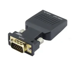 VGA to HDMI Adapter with Audio-Female VGA to Female HDMI (image for) VGA to HDMI Adapter with Audio-Female VGA to Female HDMI