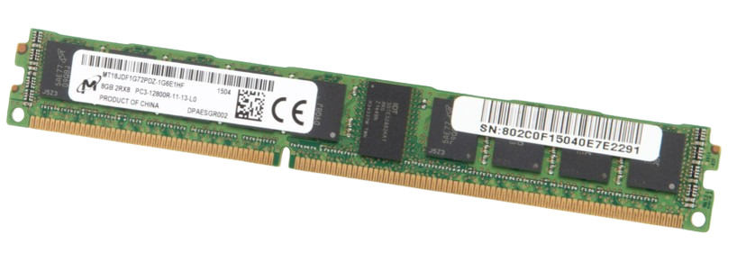 MT18JDF1G72PDZ-1G6E1 Micron 8GB 2Rx8 Server RAM VLP Module
